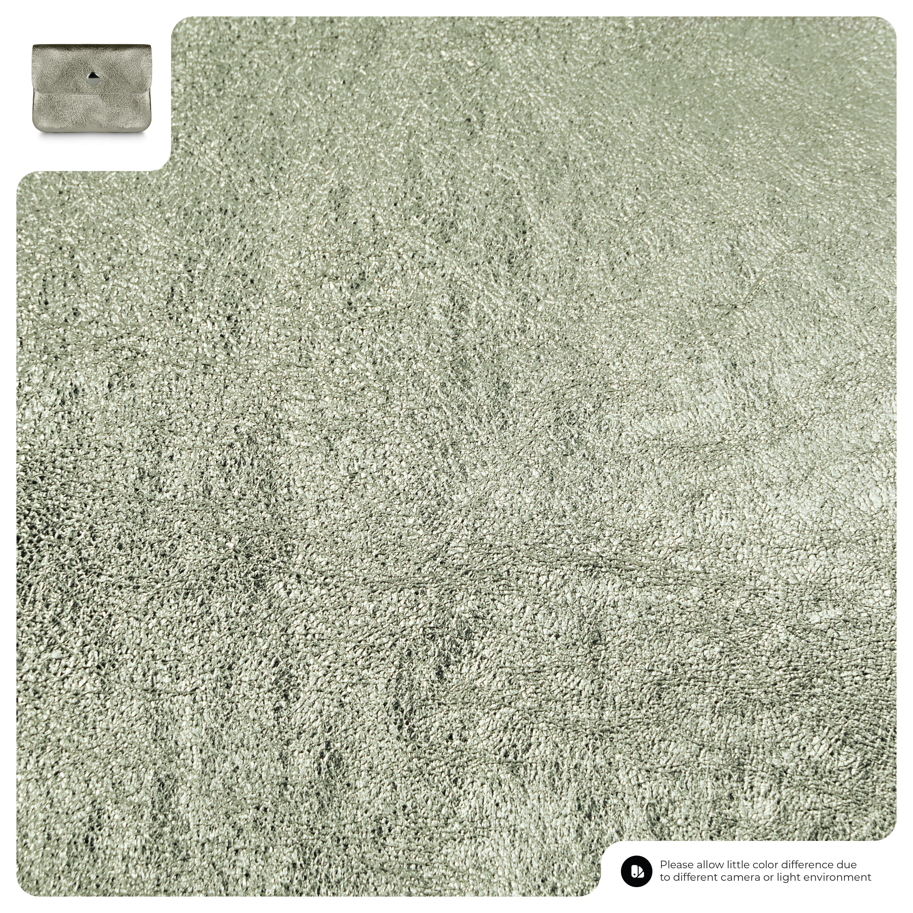 Assisi Italian Metallic Suede Wallet