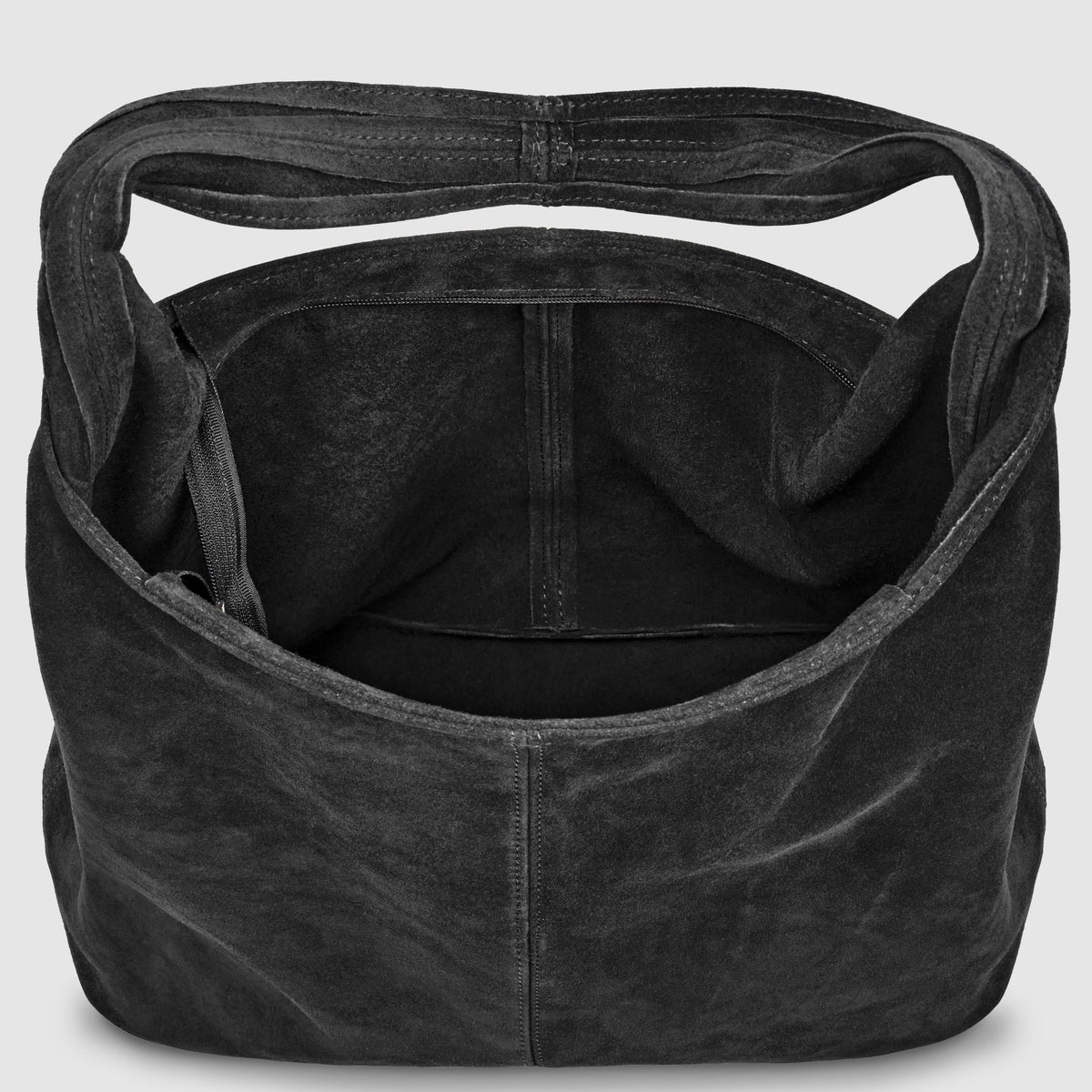 Palermo Italian Suede Hobo Shoulder Bag
