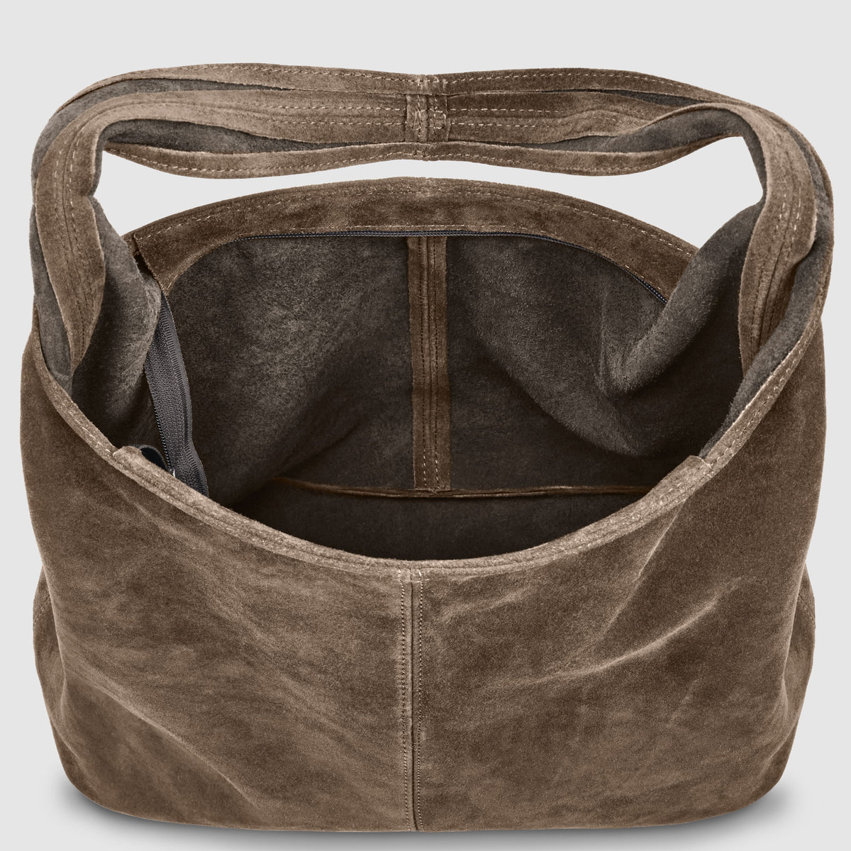 Palermo Italian Suede Hobo Shoulder Bag