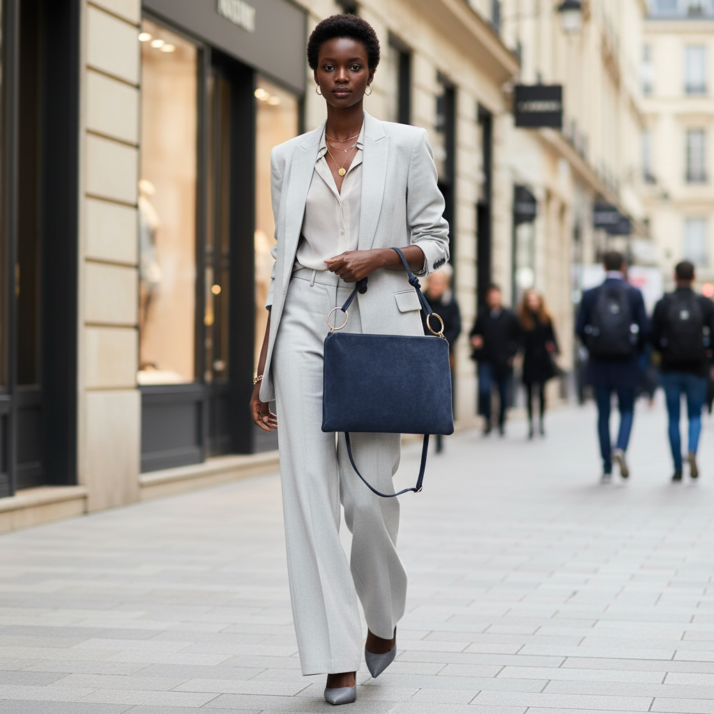 Modena Italian Suede Shoulder Bag