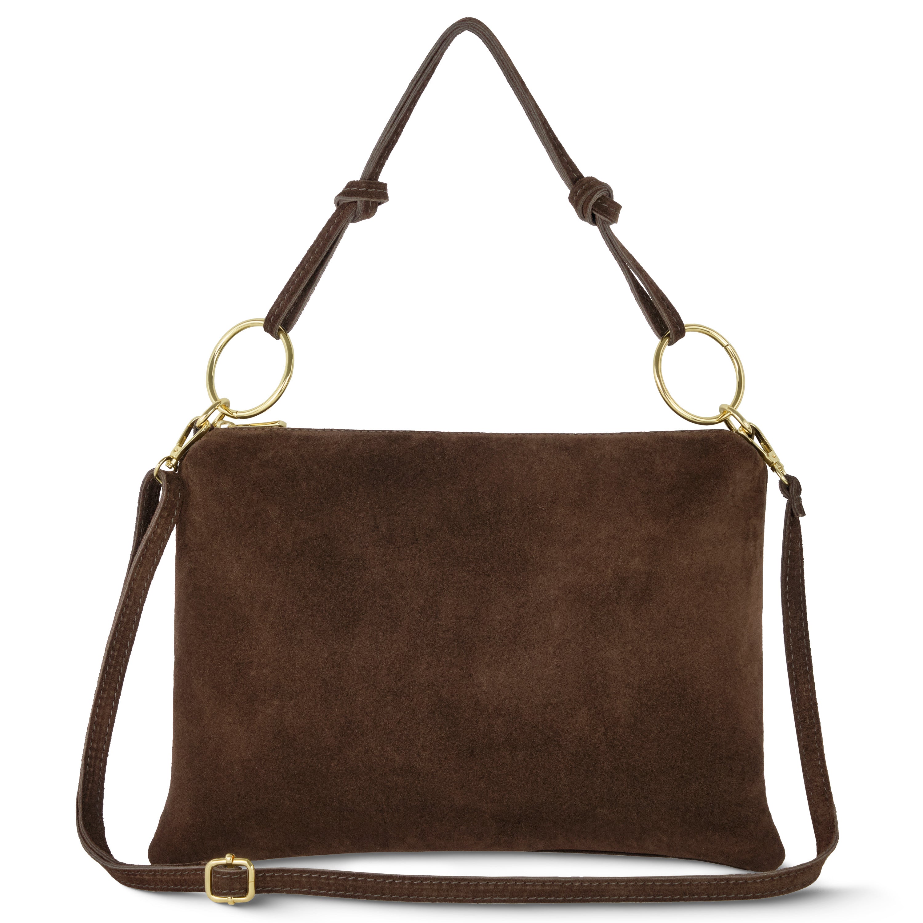 Modena Italian Suede Shoulder Bag