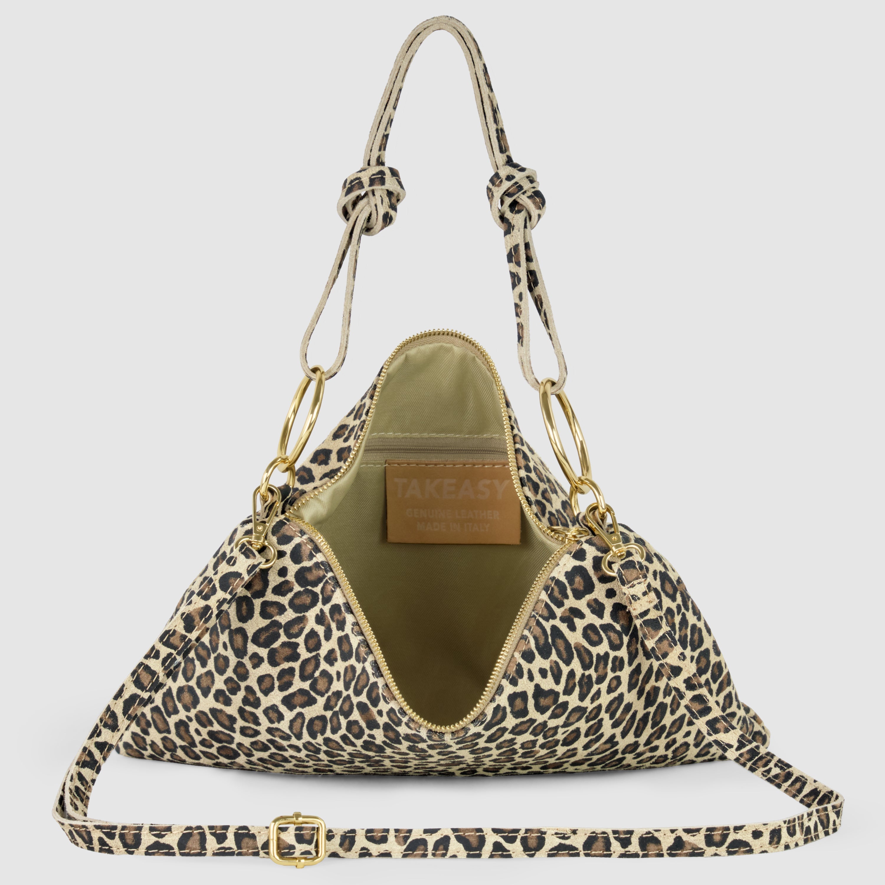 Modena Italian Suede Shoulder Bag