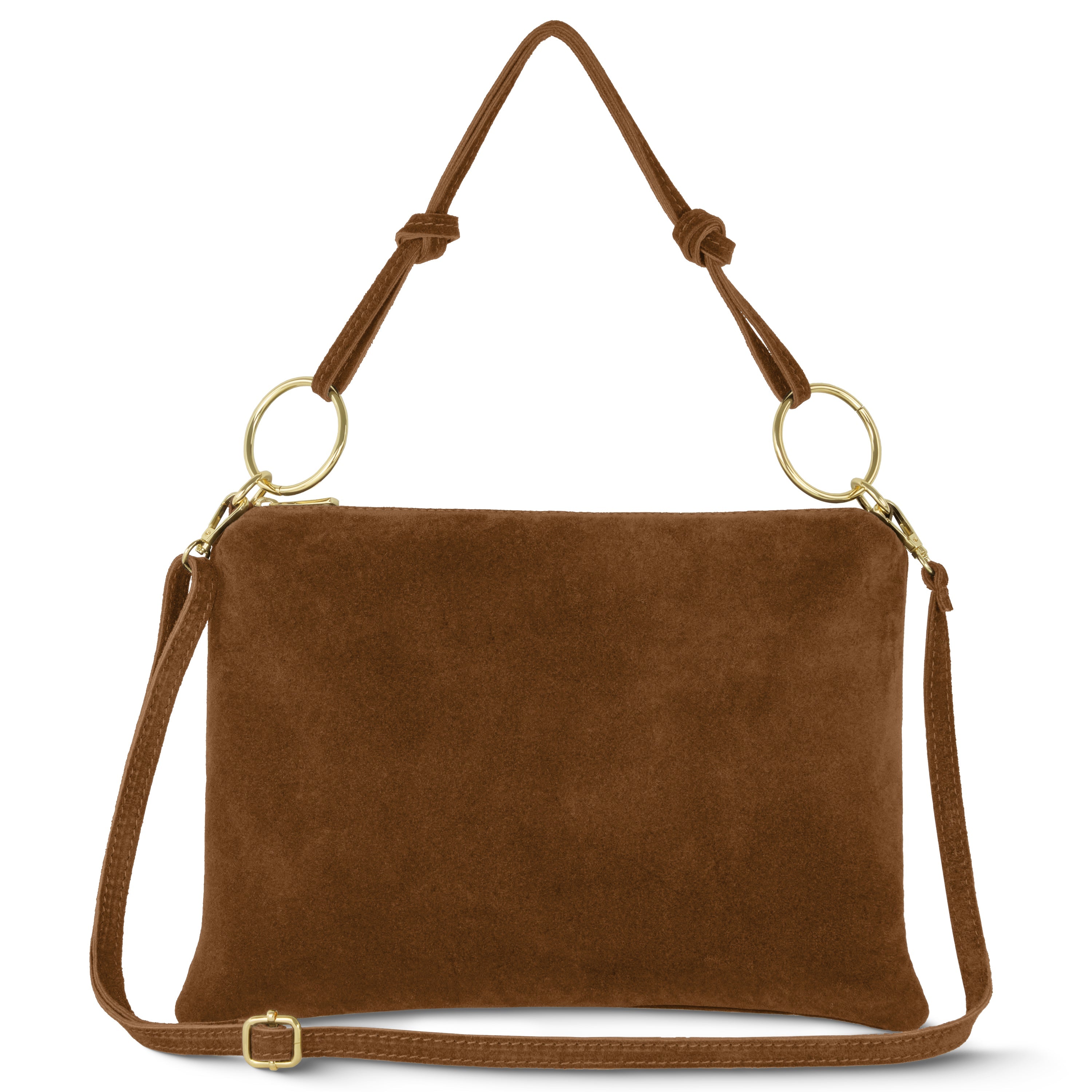 Modena Italian Suede Shoulder Bag