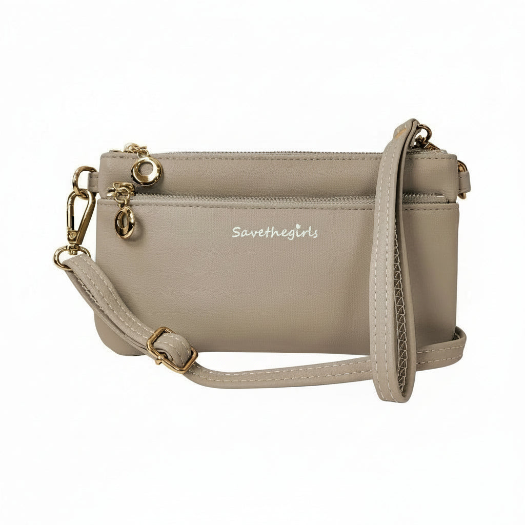 Bella compact touchscreen phone purse with adjustable crossbody strap