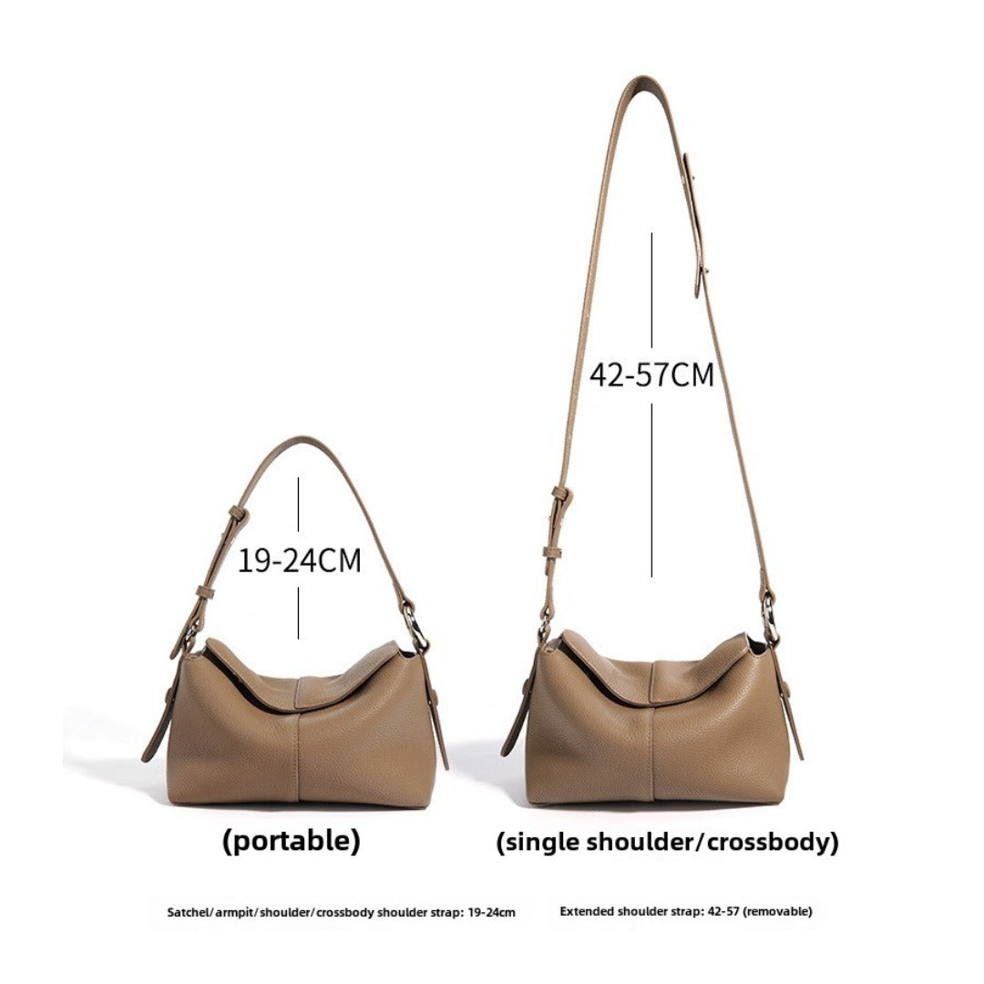 Leather Underarm Crossbody Shoulder Bag