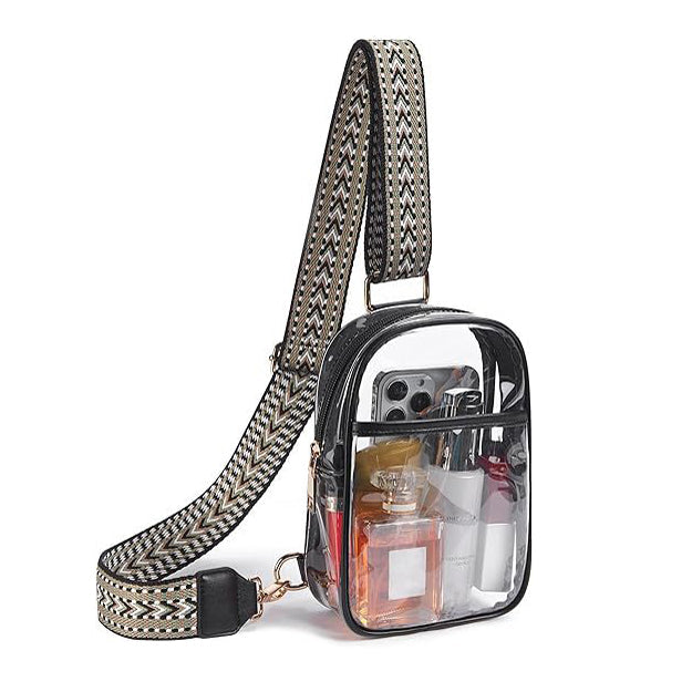 Noelle Clear Stadium Crossbody Sling Bag