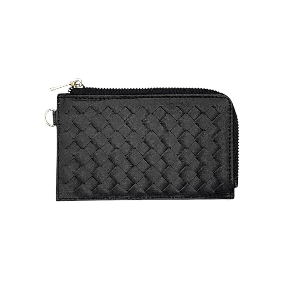 Basket-Weave Card Holder Wristlet
