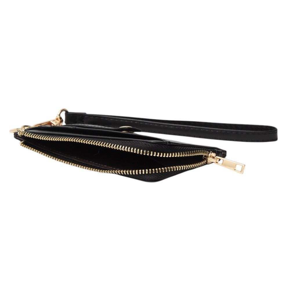 Basket-Weave Card Holder Wristlet