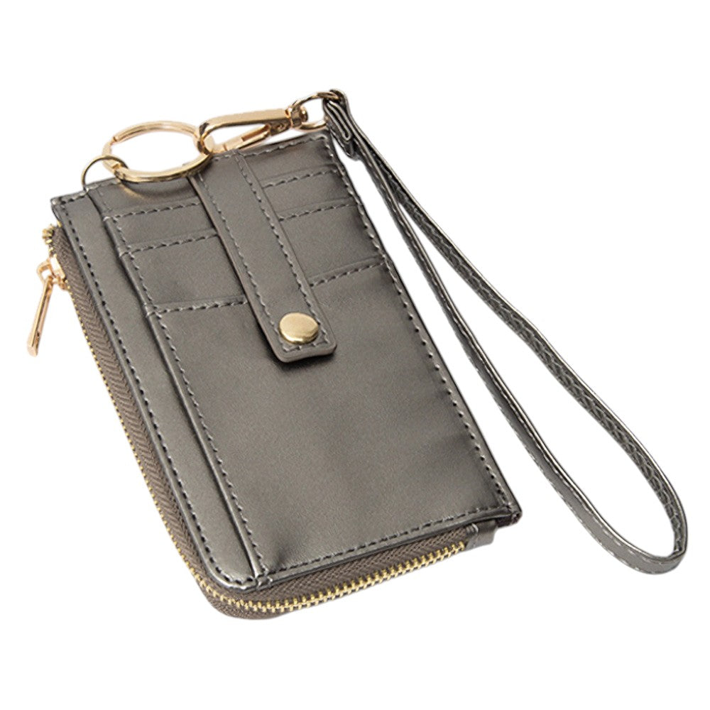 Basket-Weave Card Holder Wristlet