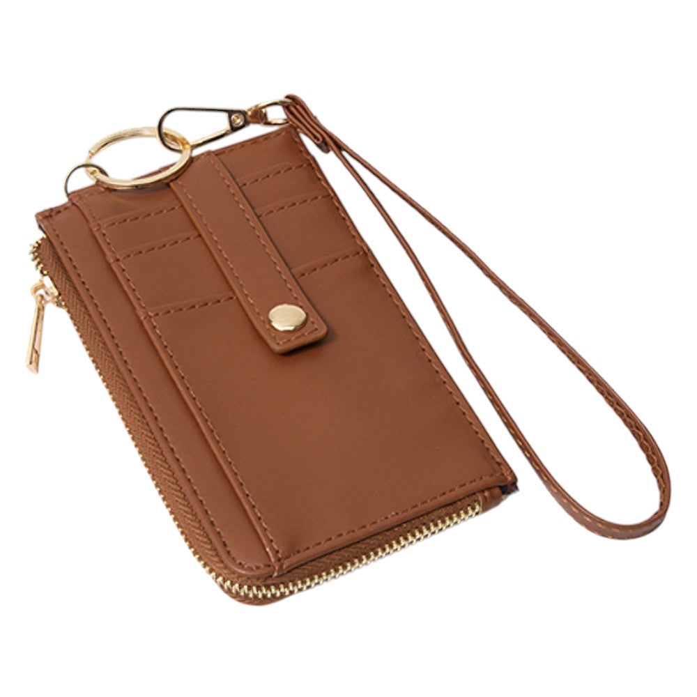 Basket-Weave Card Holder Wristlet