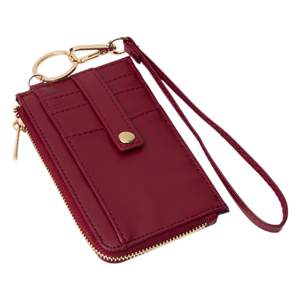 Basket-Weave Card Holder Wristlet