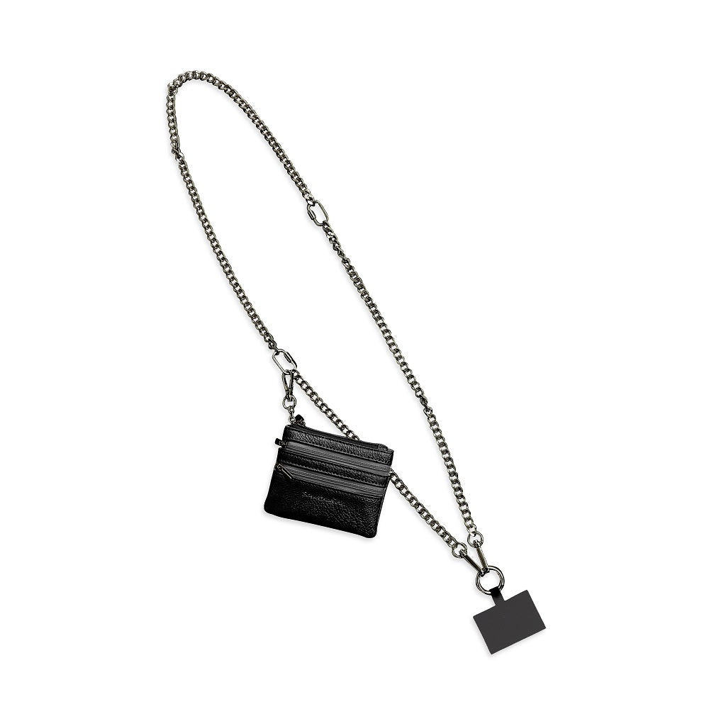 Clip & Go Phone Chain with Zippered Pouch