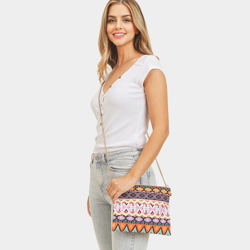 Aztec Wristlet & Crossbody Clutch