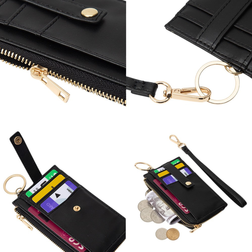 Basket-Weave Card Holder Wristlet