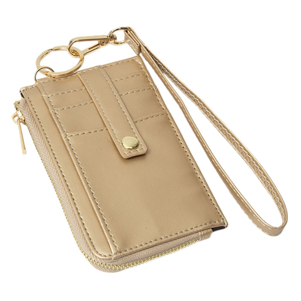 Basket-Weave Card Holder Wristlet