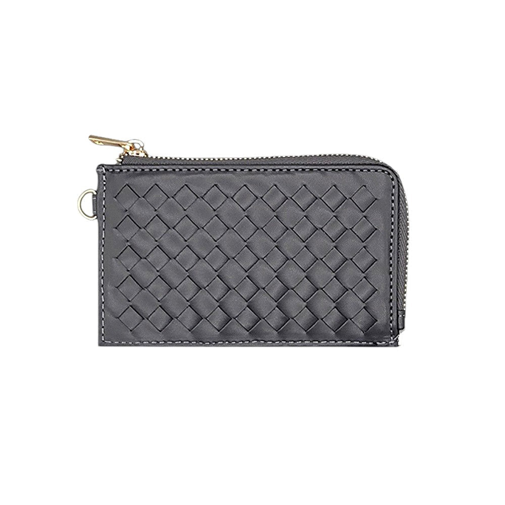 Basket-Weave Card Holder Wristlet