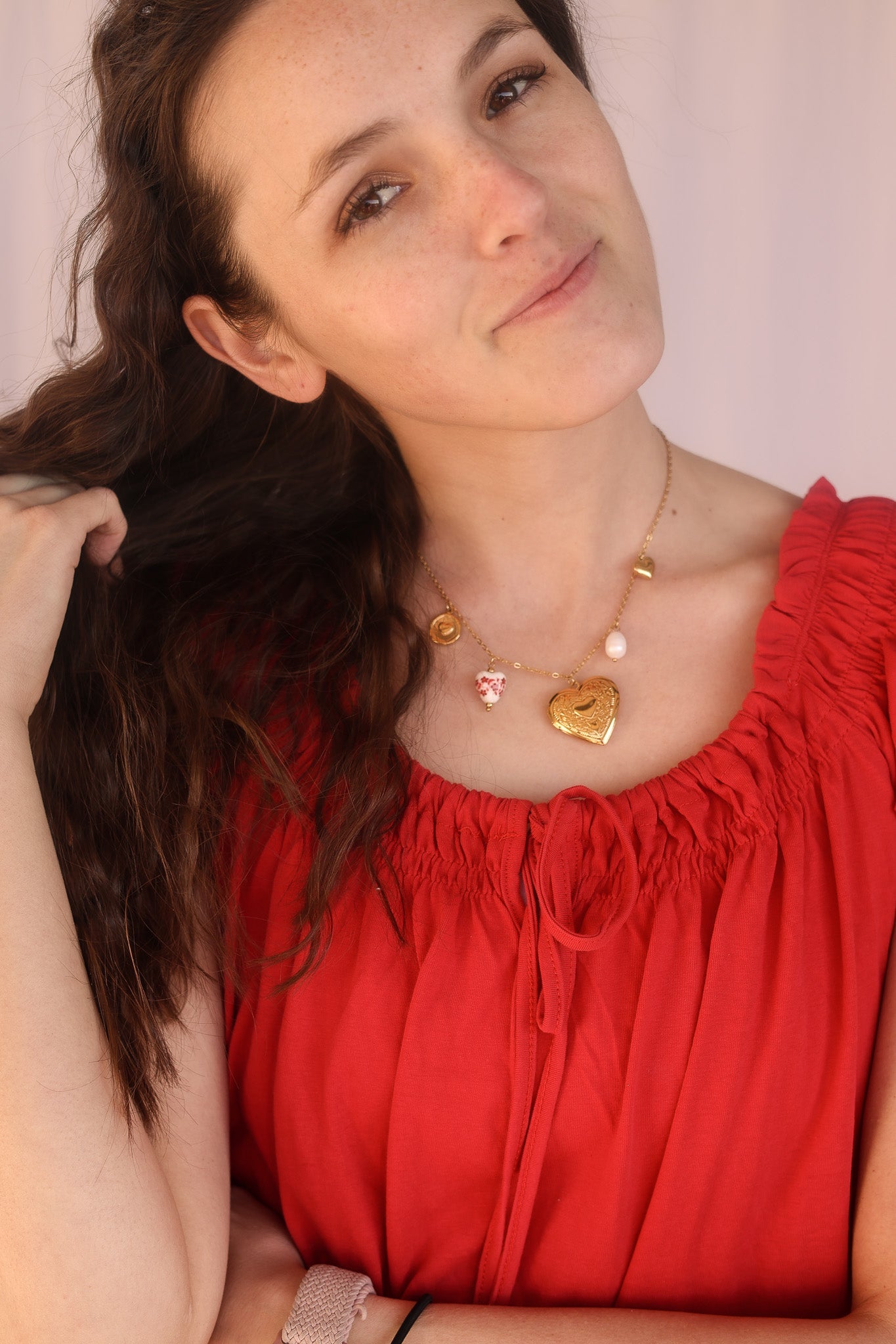 Blair Pearl Charm Necklace