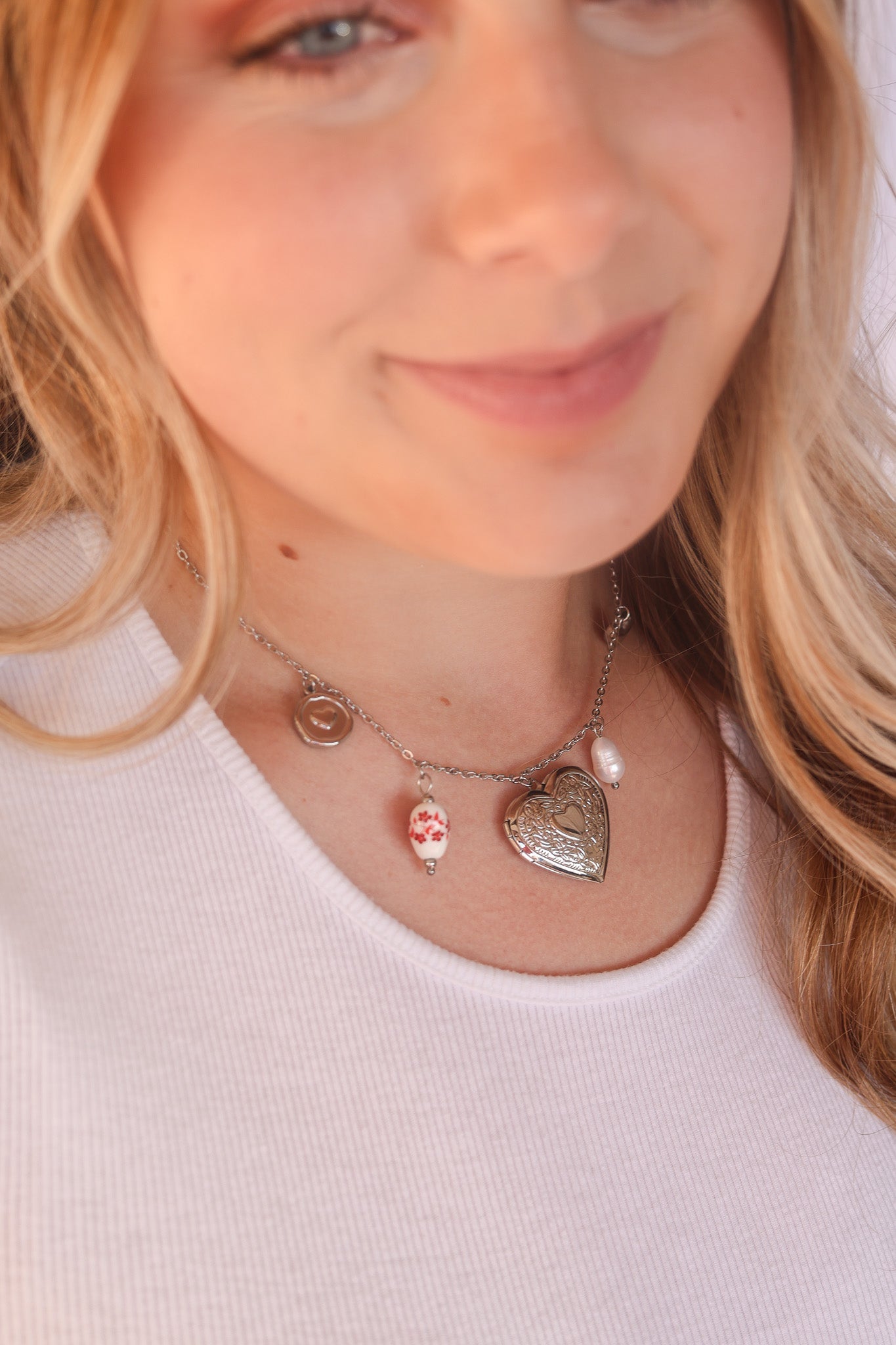 Blair Pearl Charm Necklace