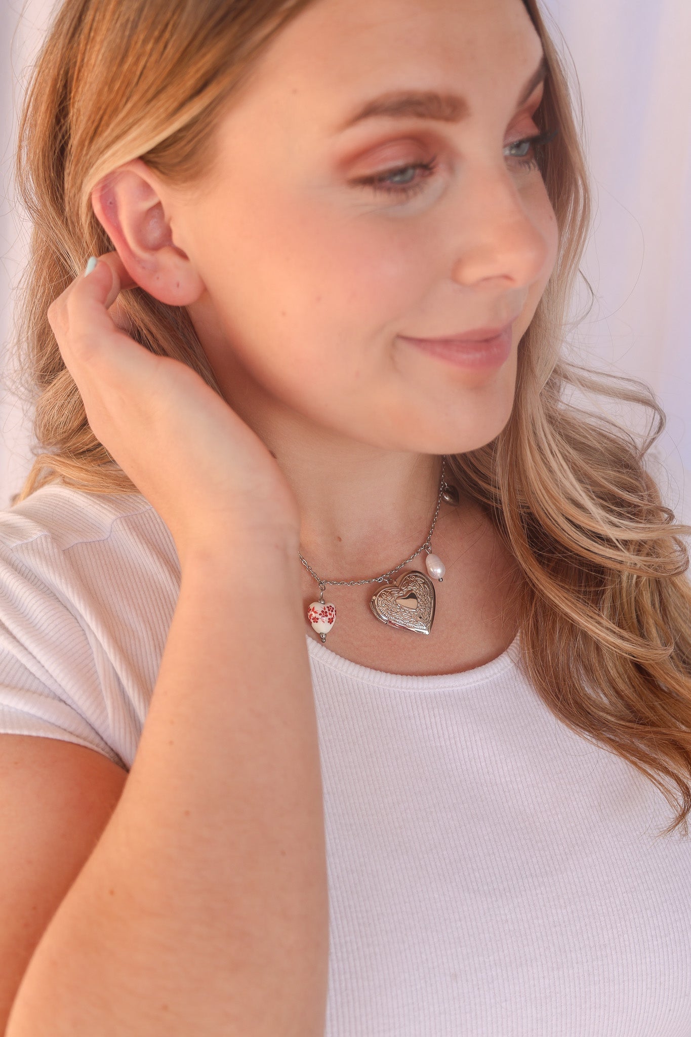Blair Pearl Charm Necklace