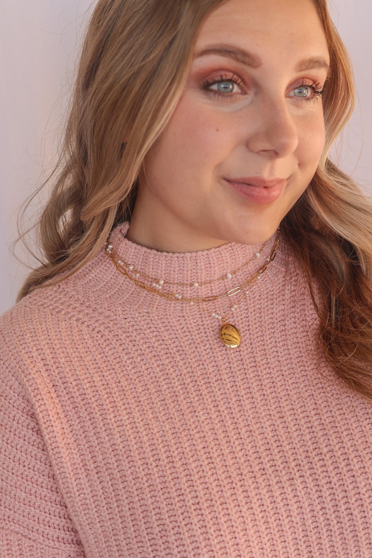 Juliet Pearl Locket Necklace