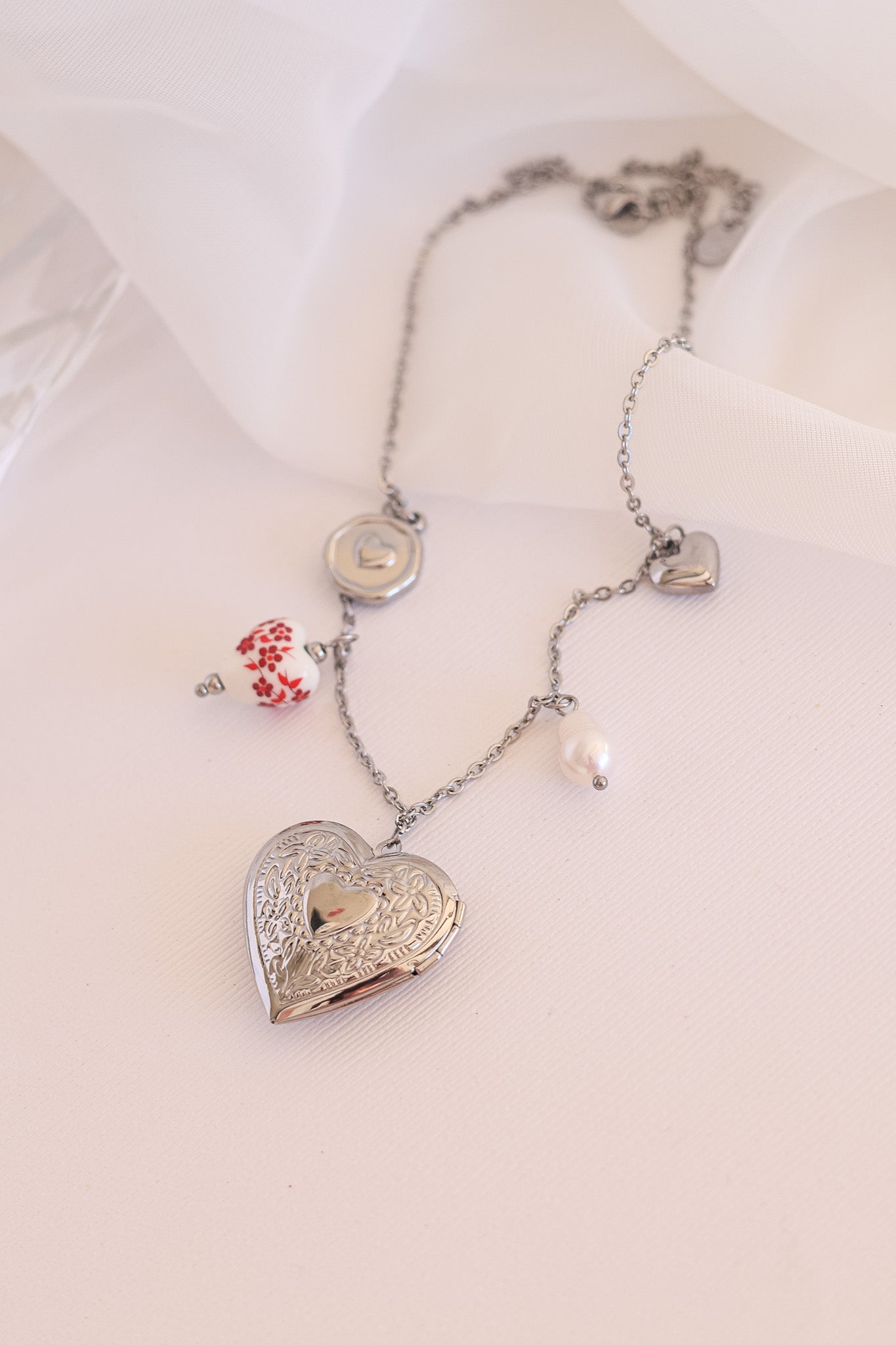 Blair Pearl Charm Necklace