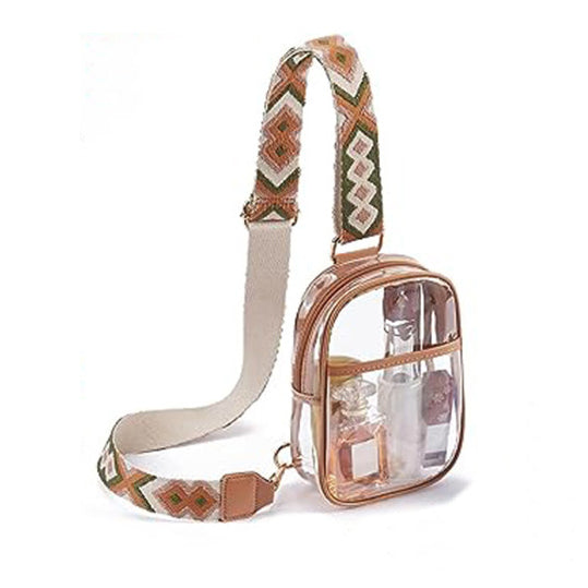 Noelle Clear Stadium Crossbody Sling Bag