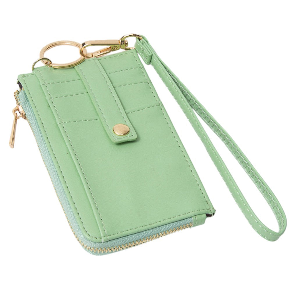 Basket-Weave Card Holder Wristlet