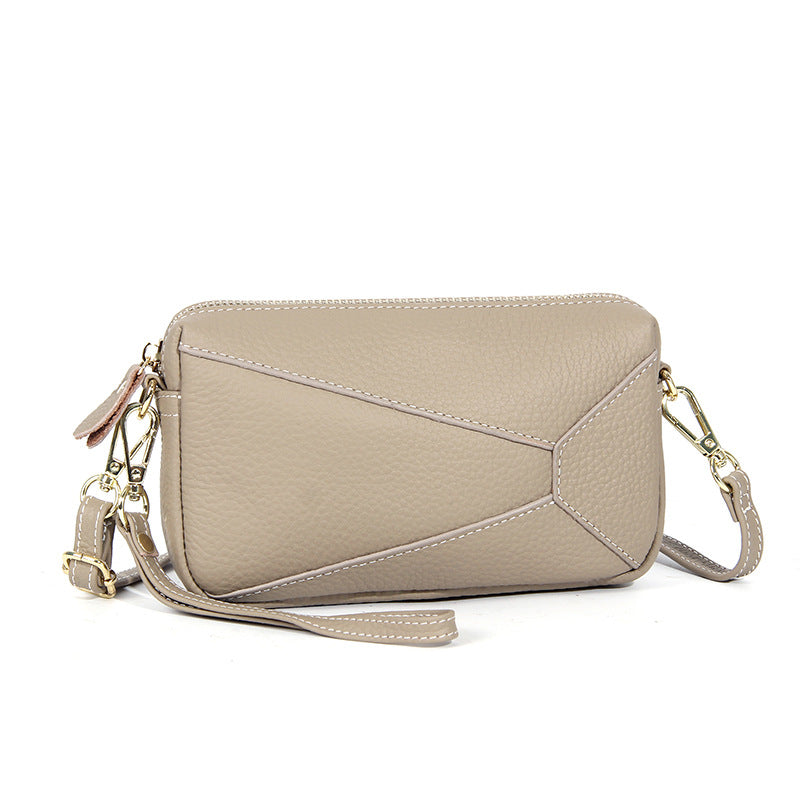 Convertible Leather Crossbody Wristlet Purse