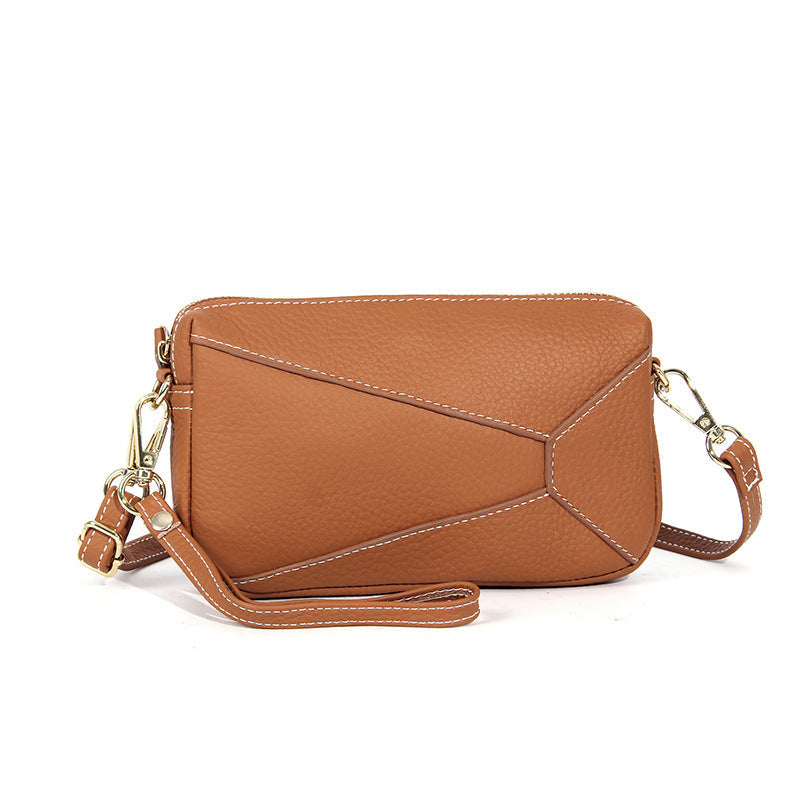 Convertible Leather Crossbody Wristlet Purse