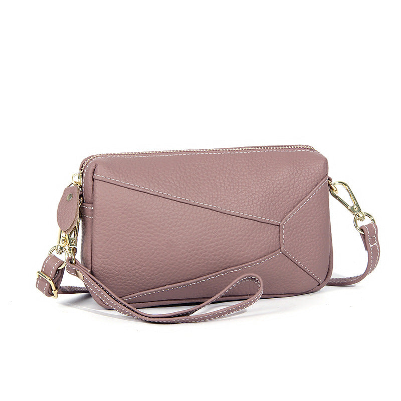 Convertible Leather Crossbody Wristlet Purse