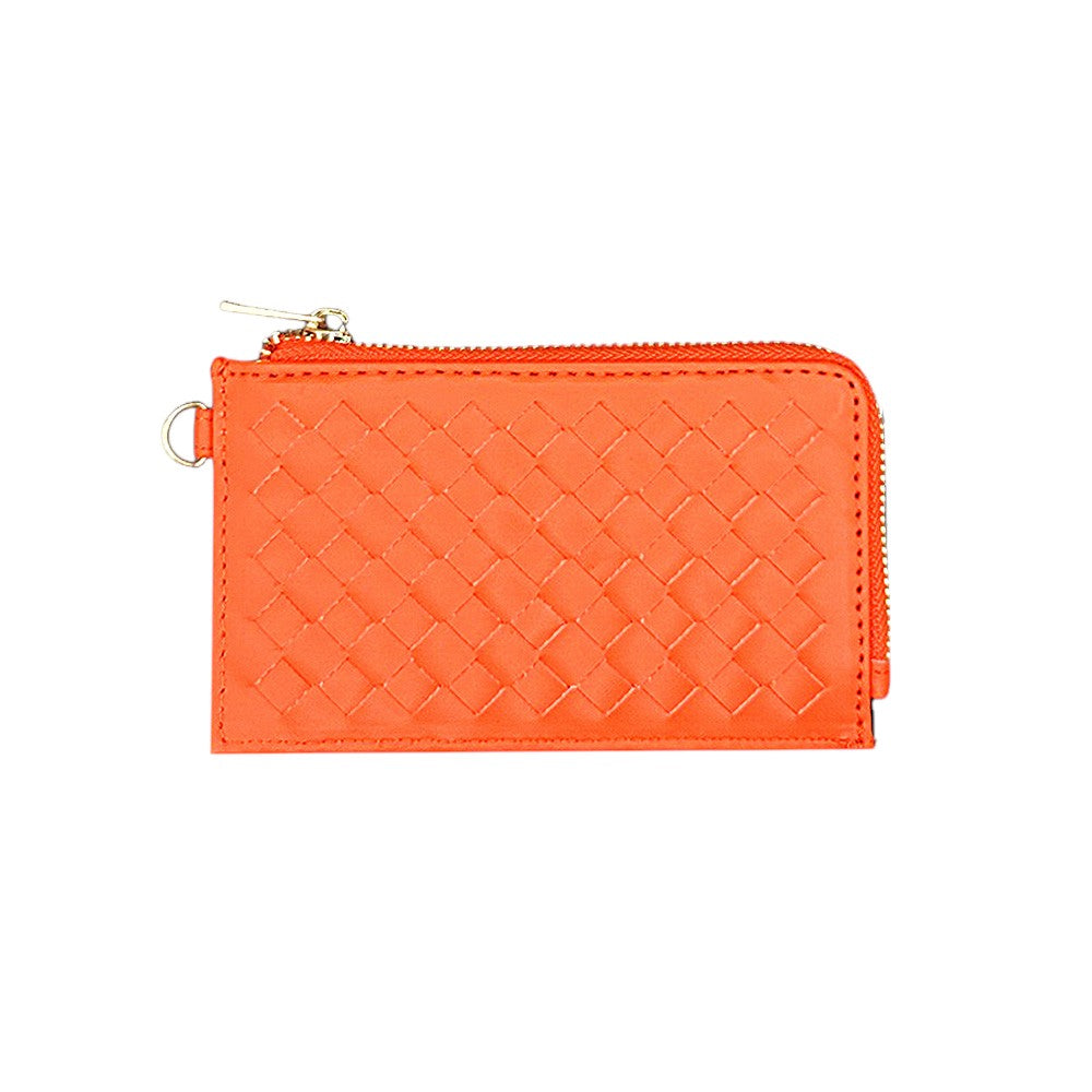 Basket-Weave Card Holder Wristlet