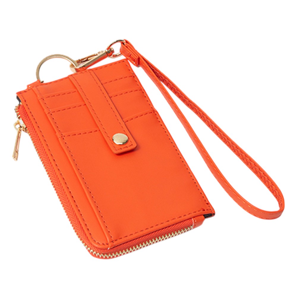 Basket-Weave Card Holder Wristlet