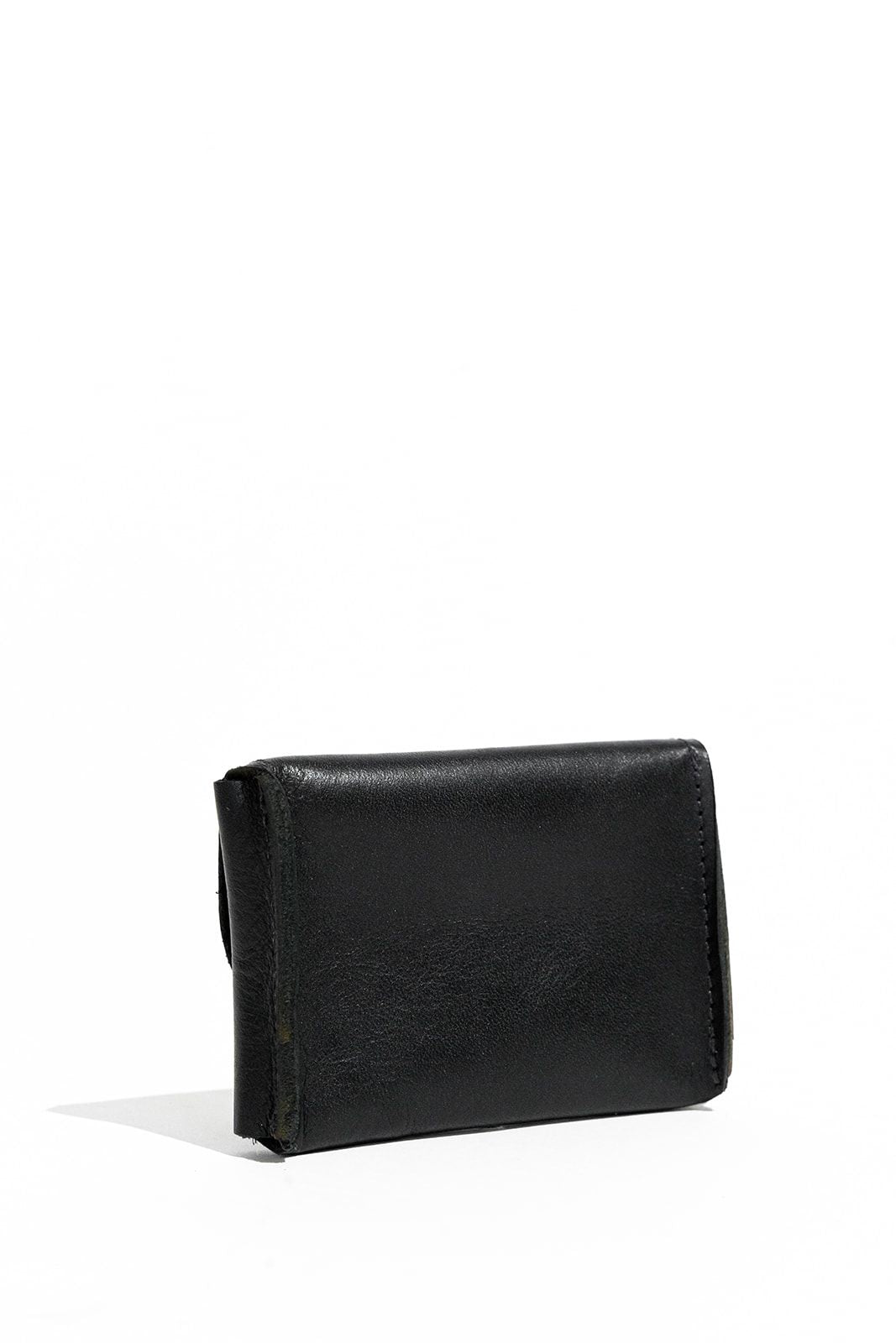 Ida Mini Black Leather Card Holder Wallet
