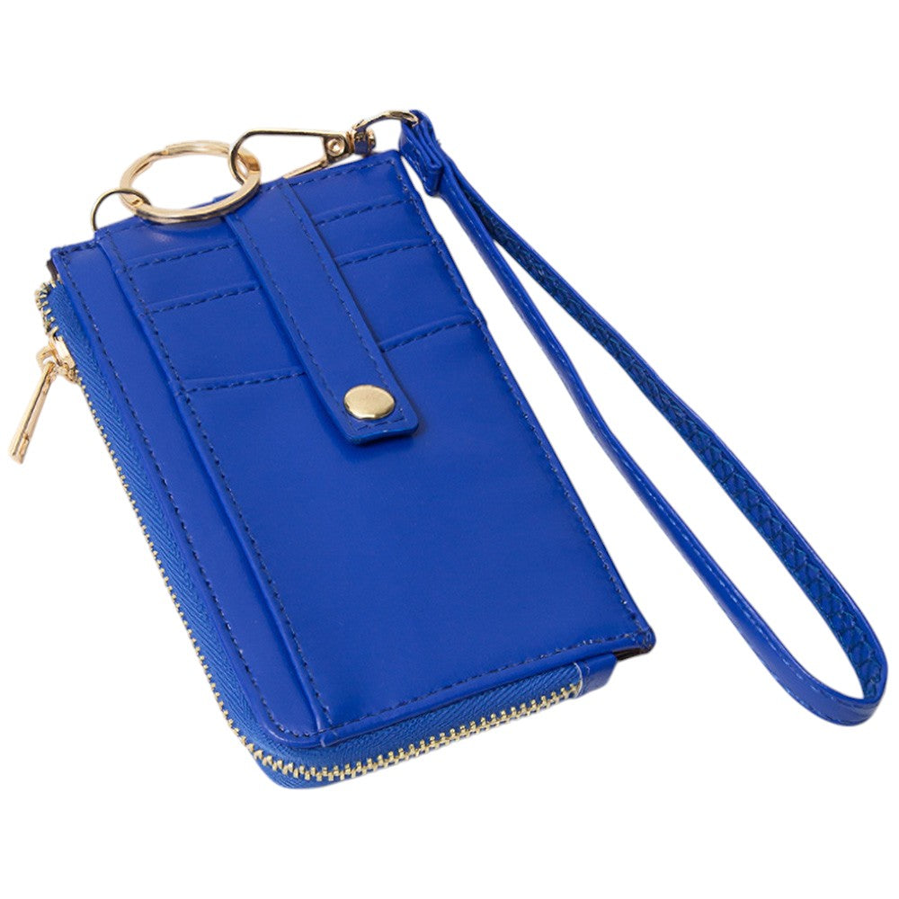 Basket-Weave Card Holder Wristlet