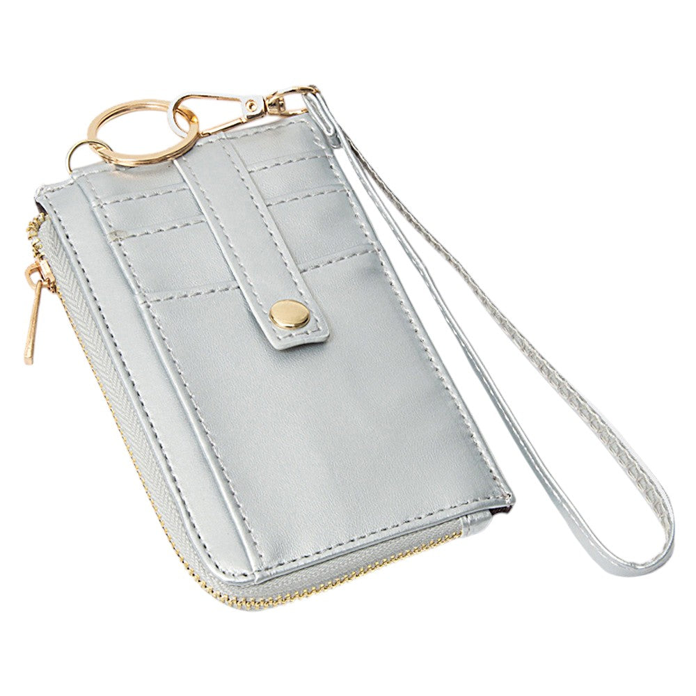 Basket-Weave Card Holder Wristlet