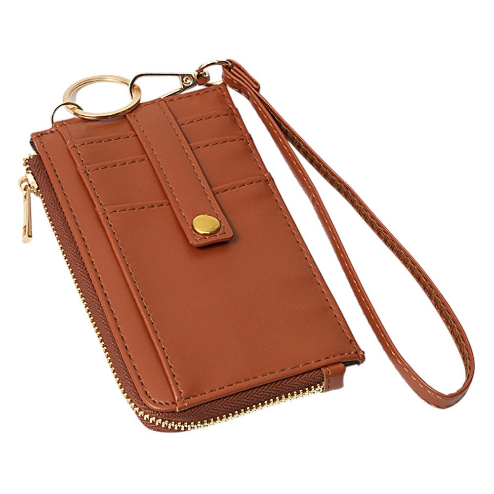 Basket-Weave Card Holder Wristlet