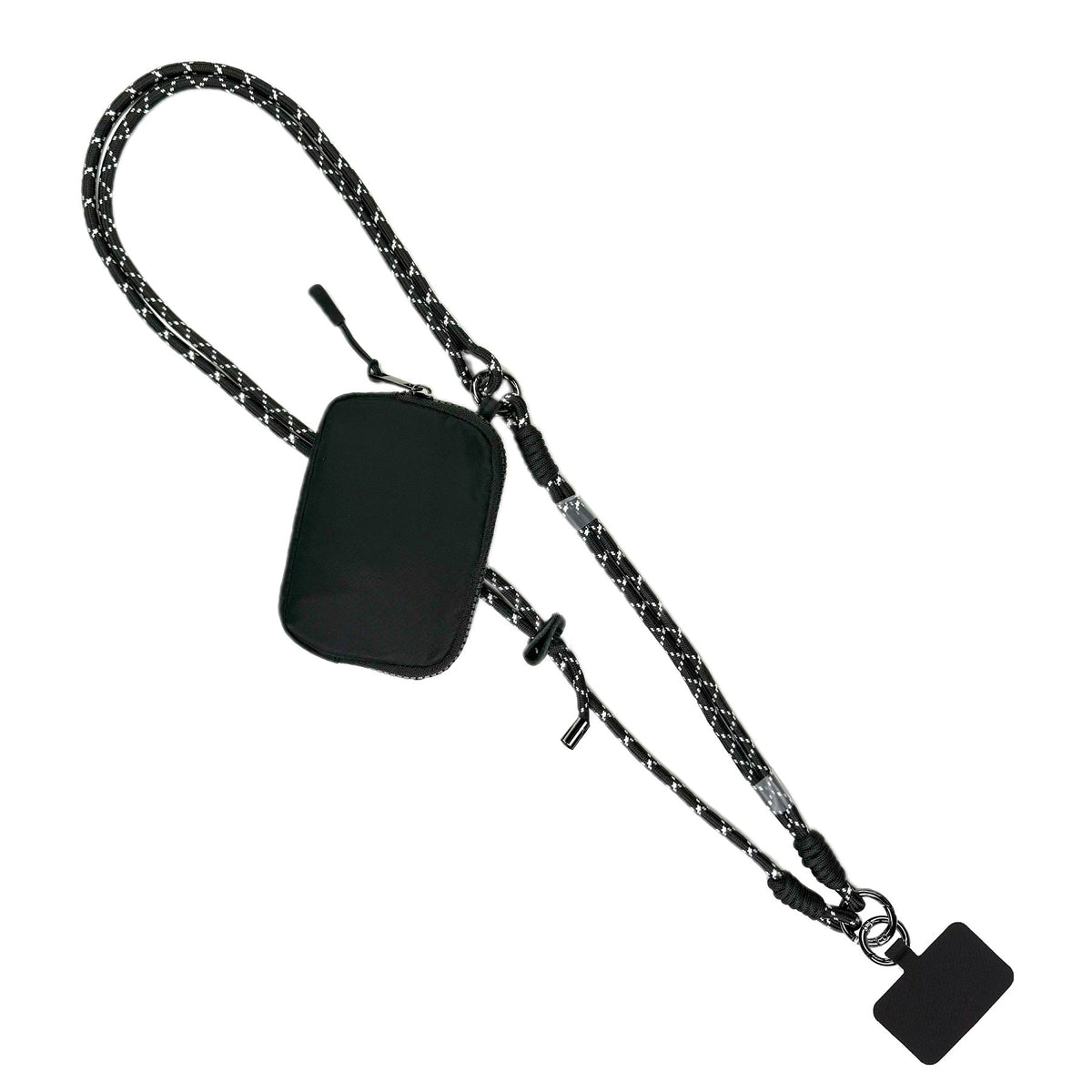 Twin Rope Crossbody Phone Strap with RFID Pouch & Wristlet