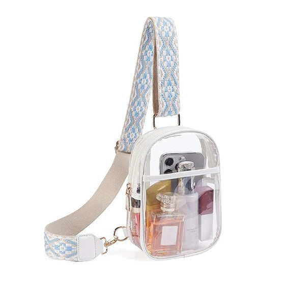Noelle Clear Stadium Crossbody Sling Bag