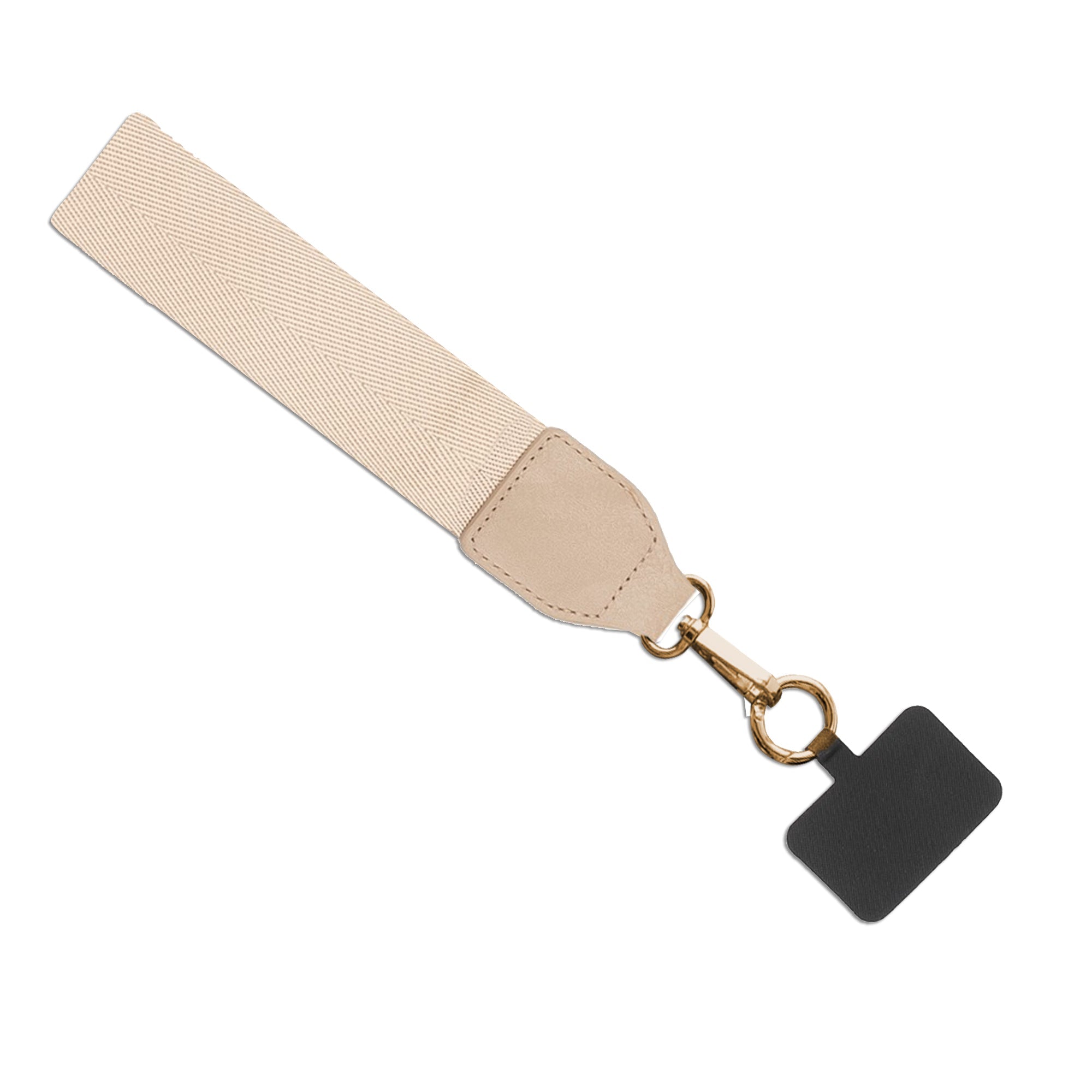 Clip & Go Crossbody Phone Strap with Zippered Pouch – Neutral Colors