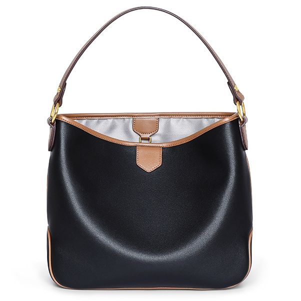 Large Leather Hobo Commuter Shoulder Bag