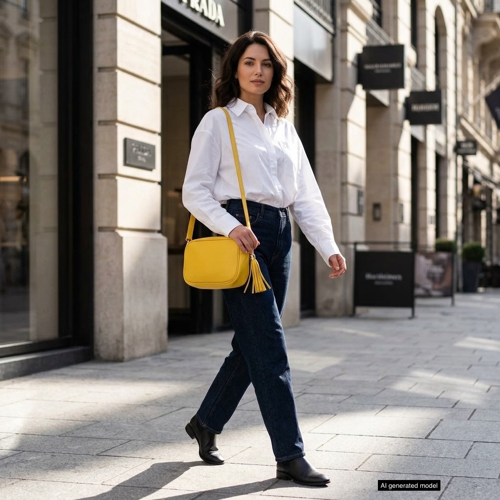 Parma Italian Leather Crossbody Bag