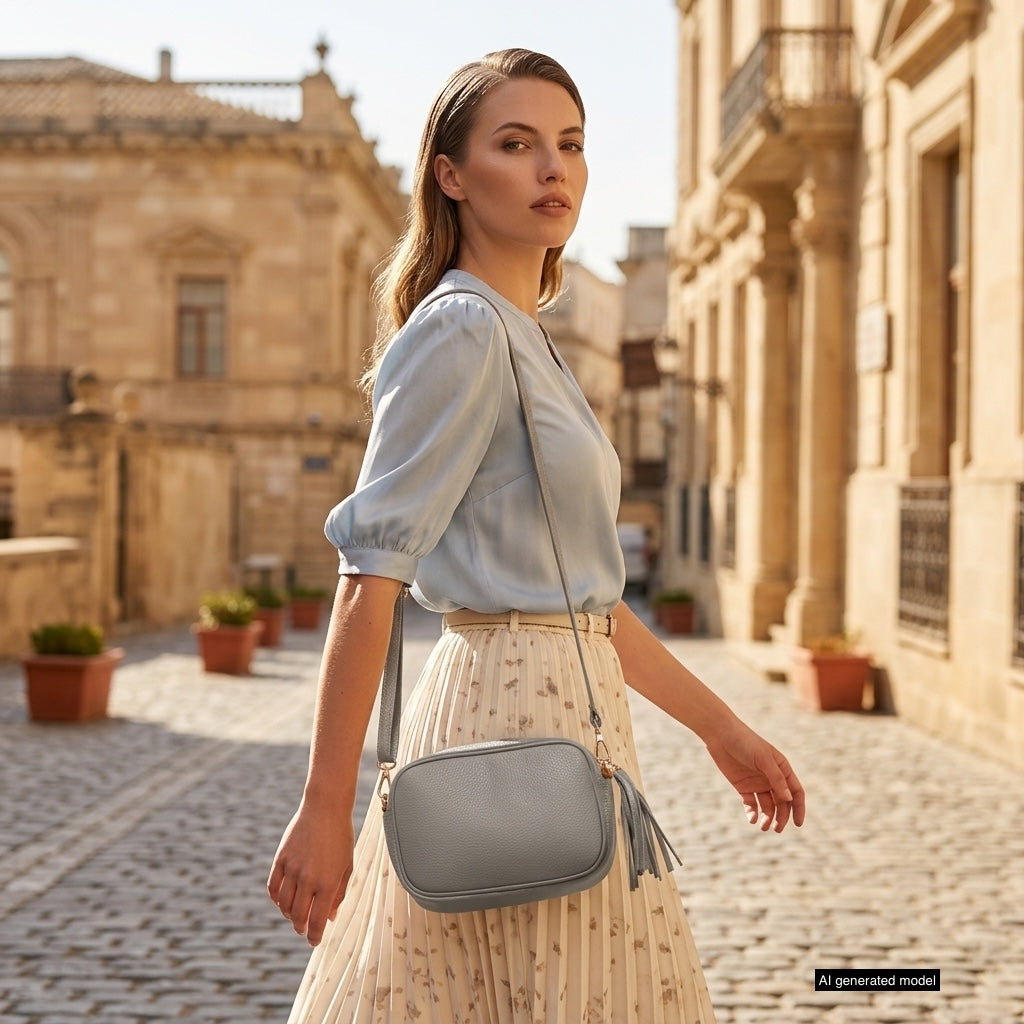 Parma Italian Leather Crossbody Bag
