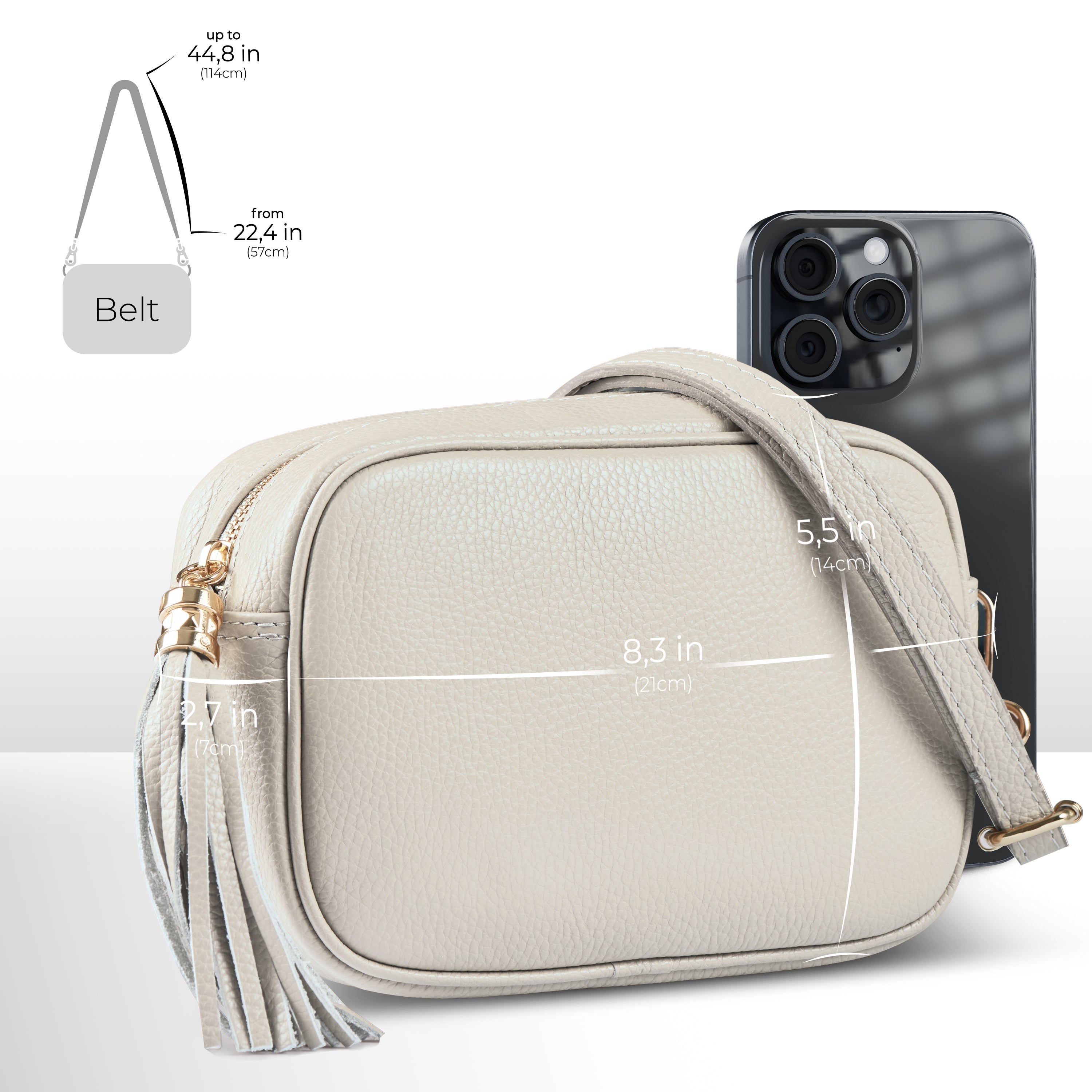 Parma Italian Leather Crossbody Bag