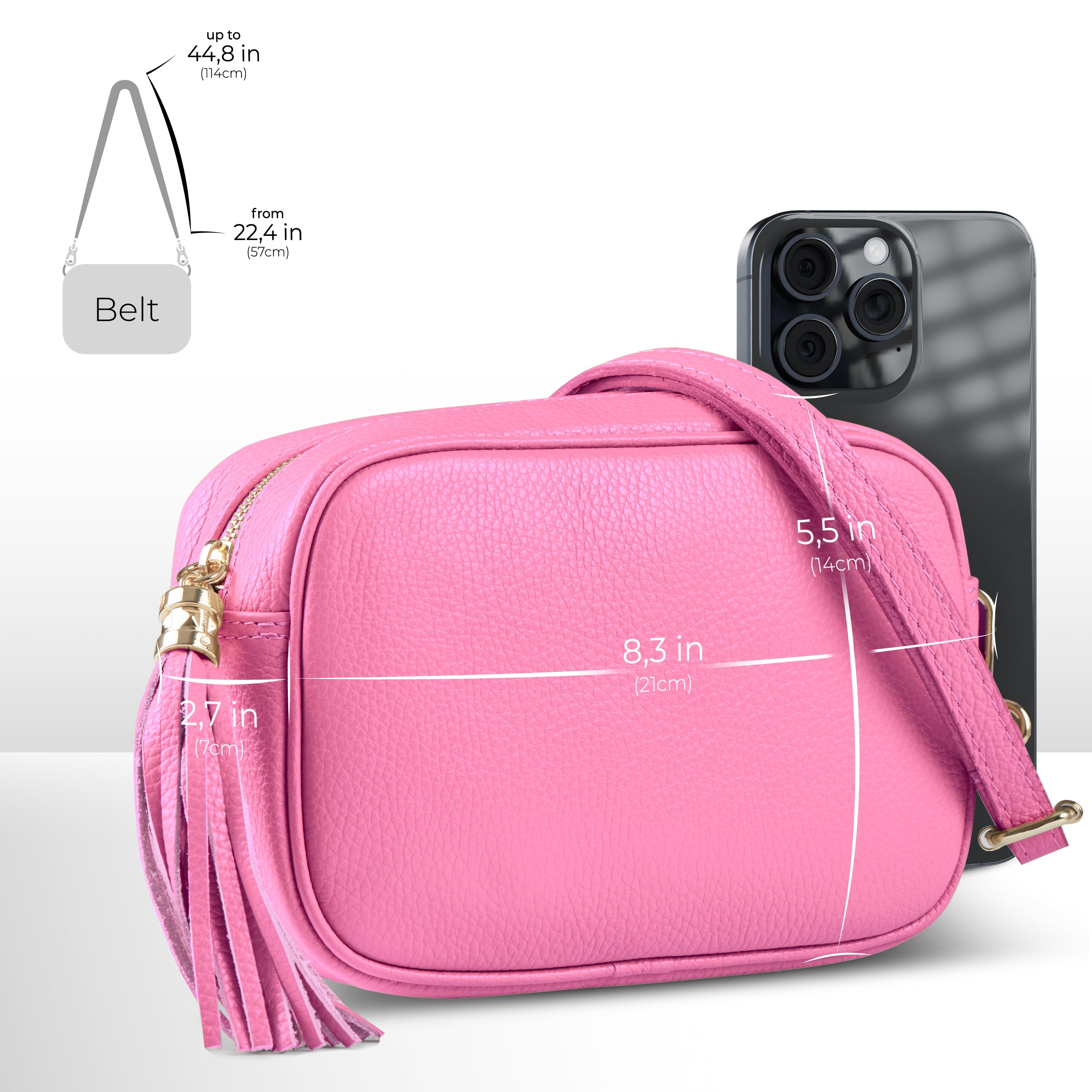 Parma Italian Leather Crossbody Bag