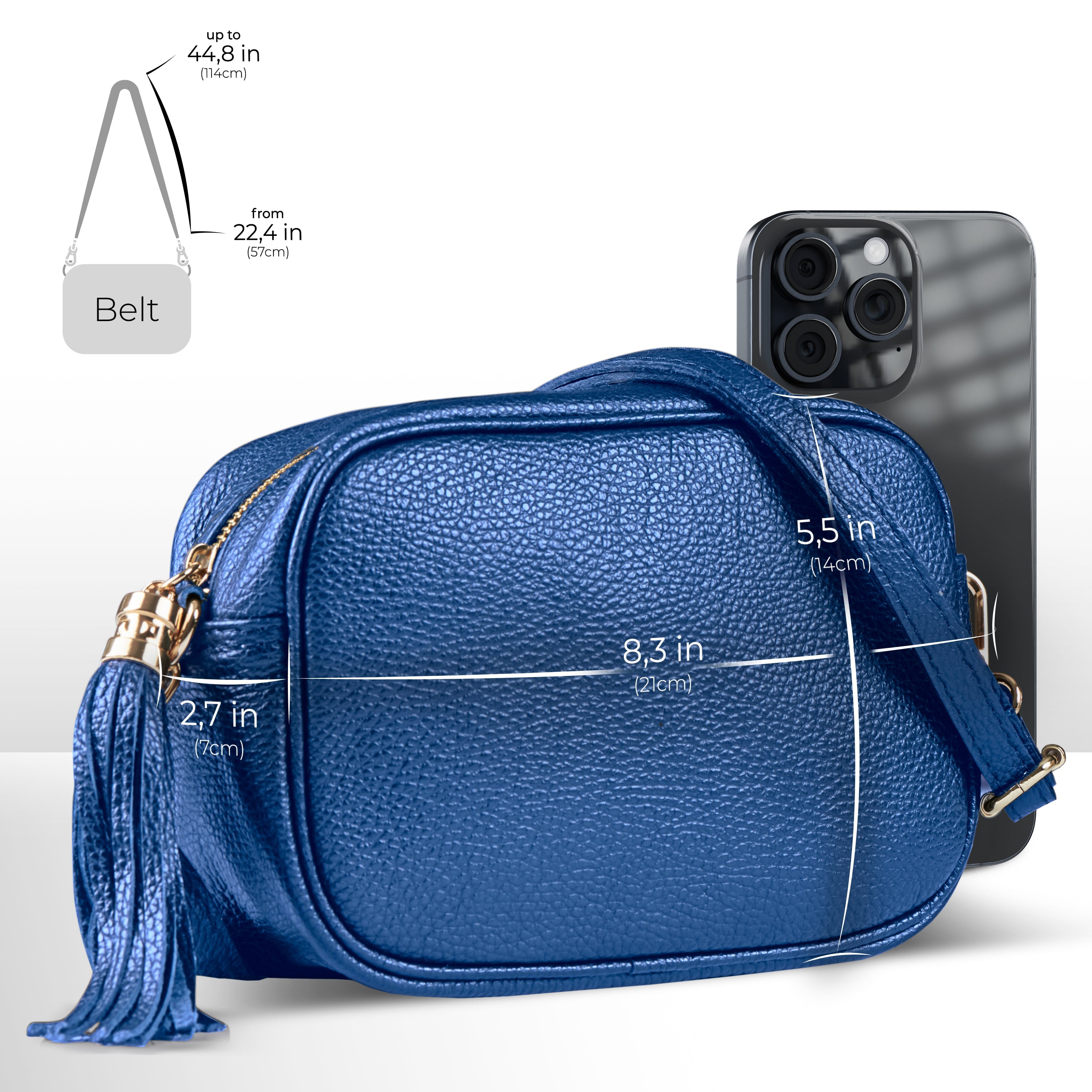 Parma Italian Leather Crossbody Bag