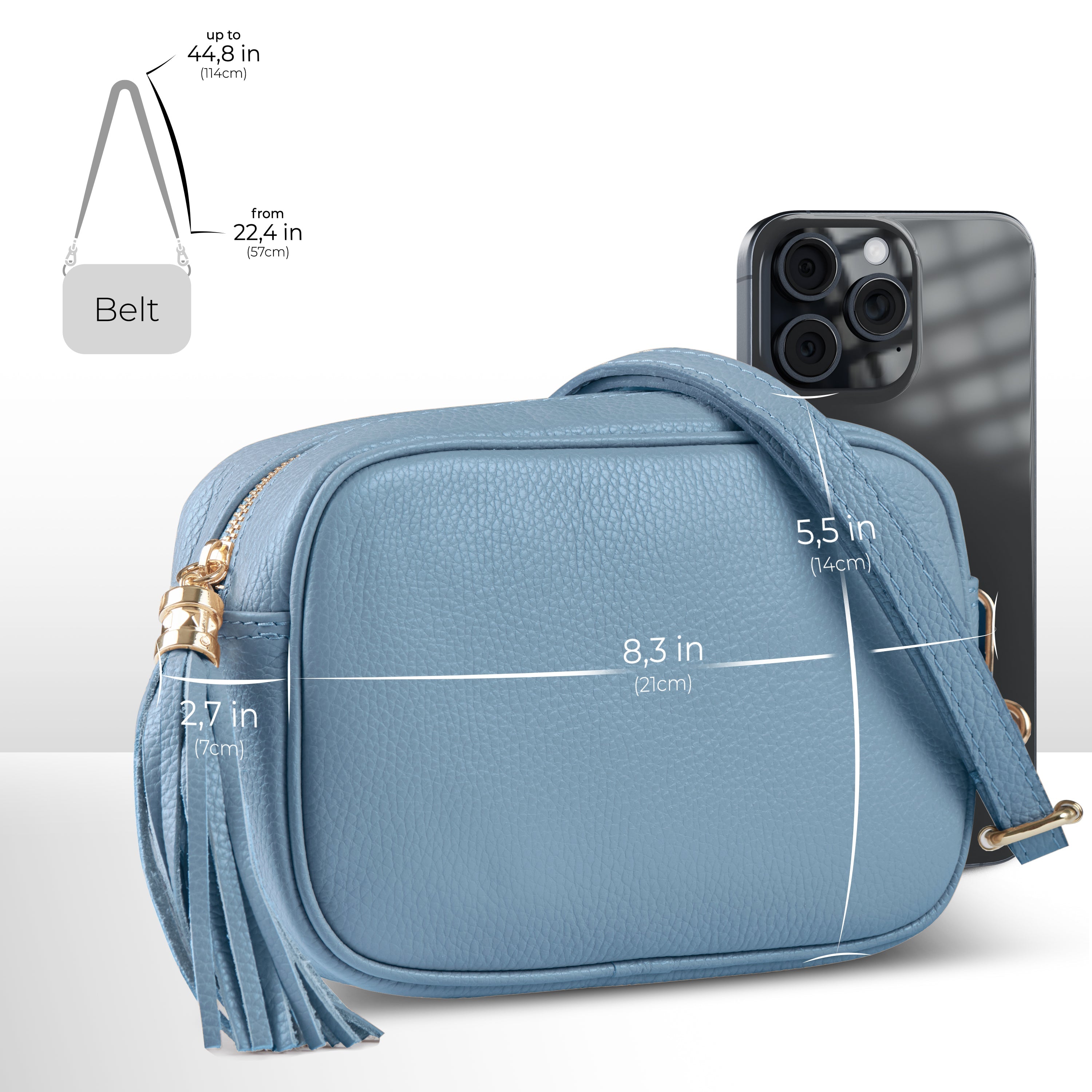 Parma Italian Leather Crossbody Bag