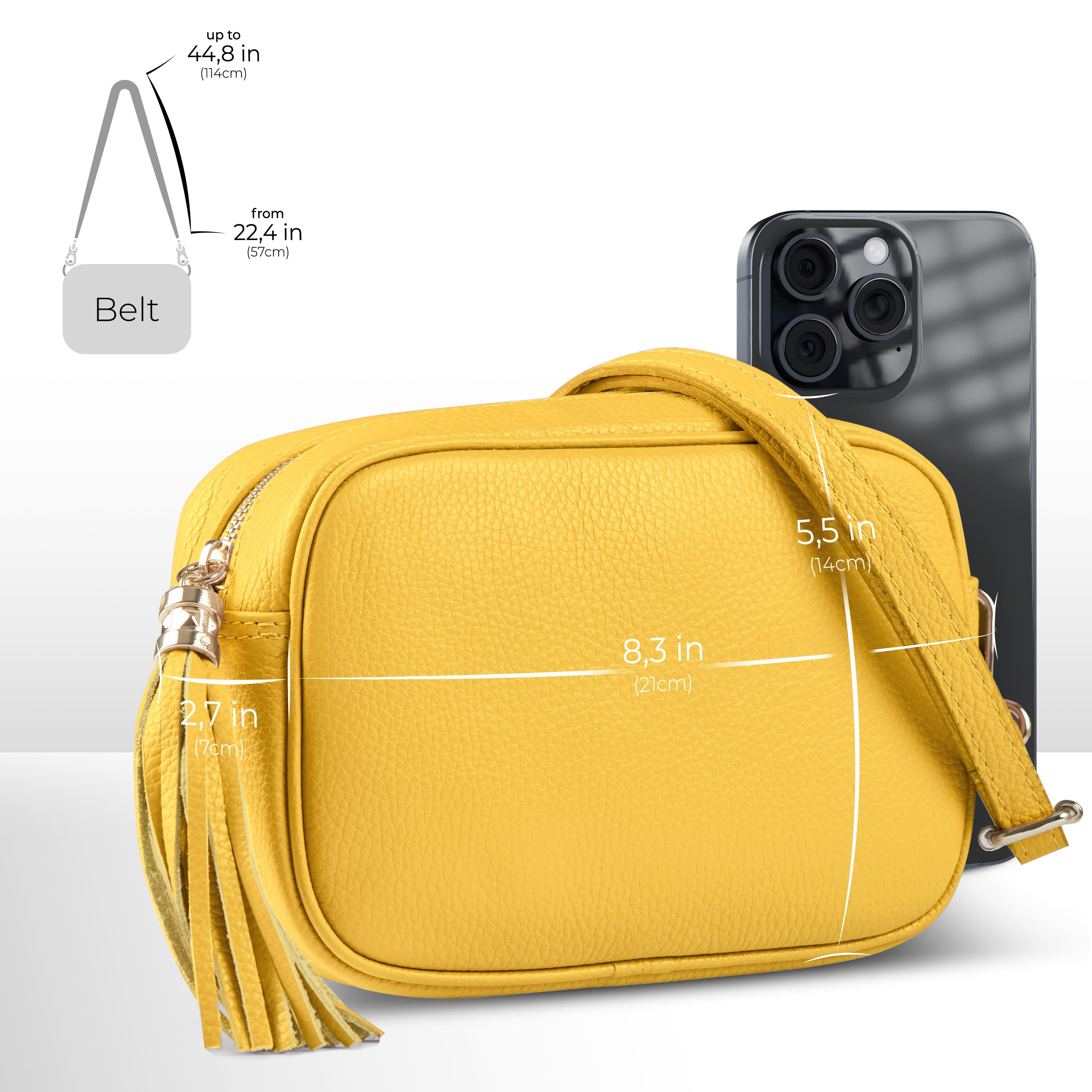 Parma Italian Leather Crossbody Bag