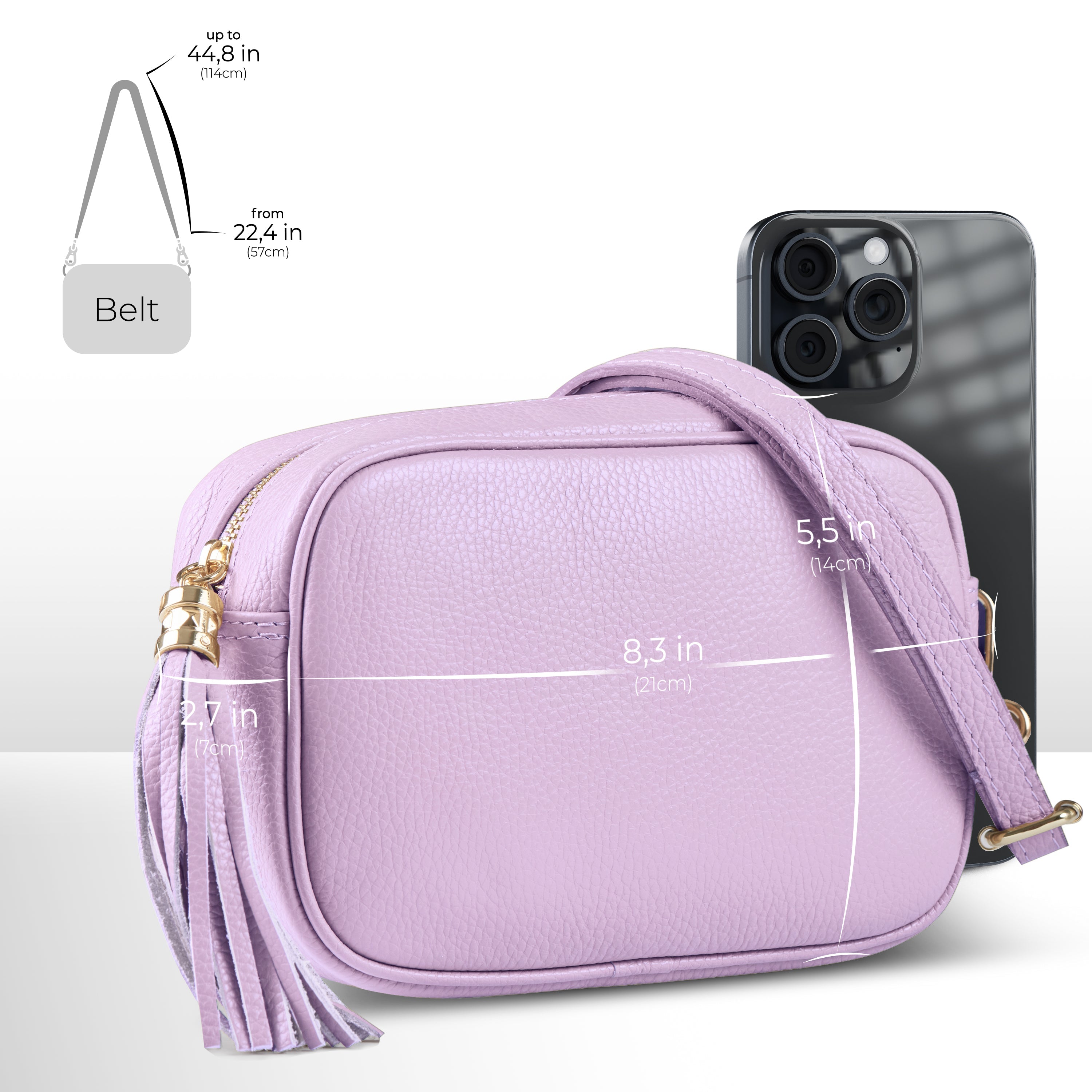 Parma Italian Leather Crossbody Bag
