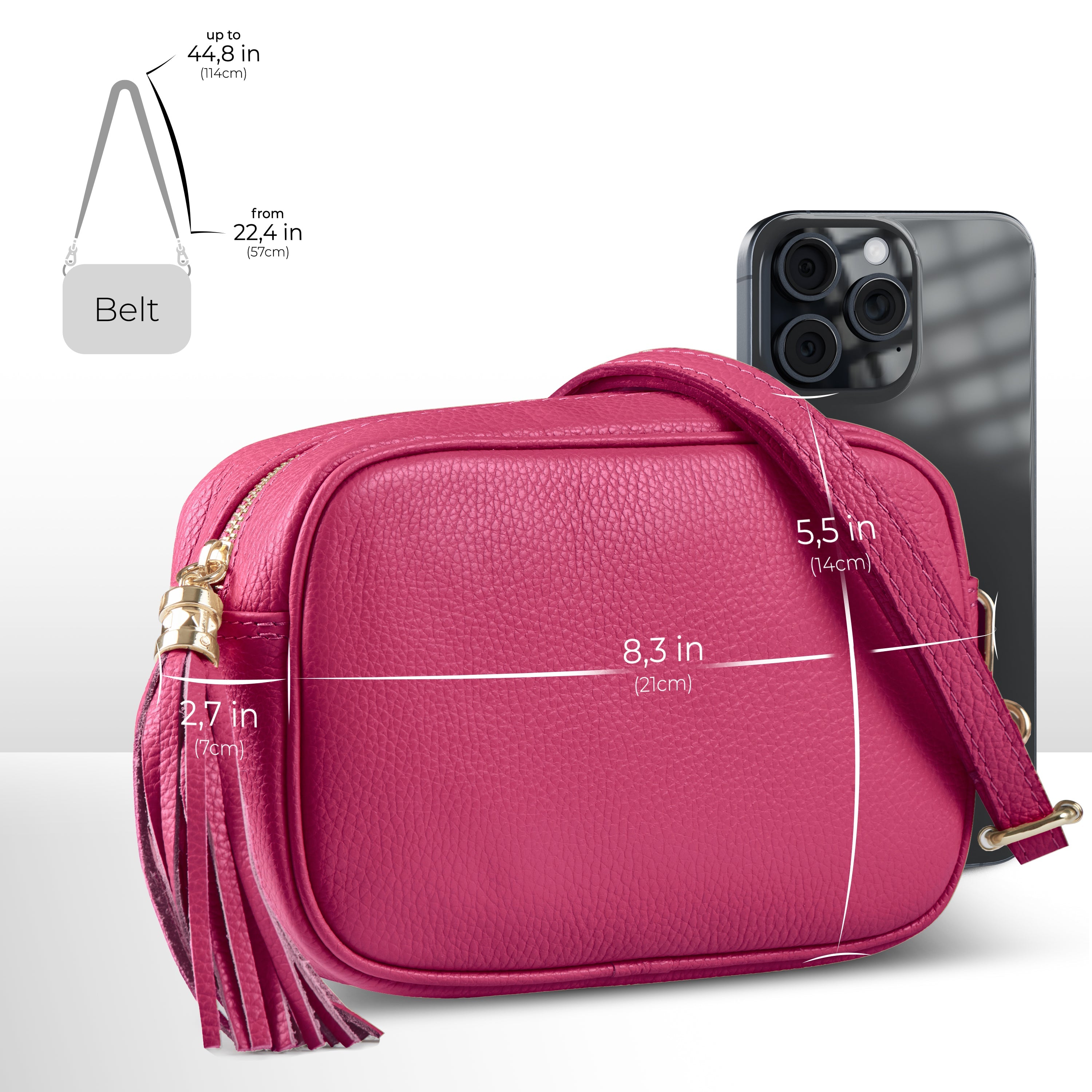 Parma Italian Leather Crossbody Bag