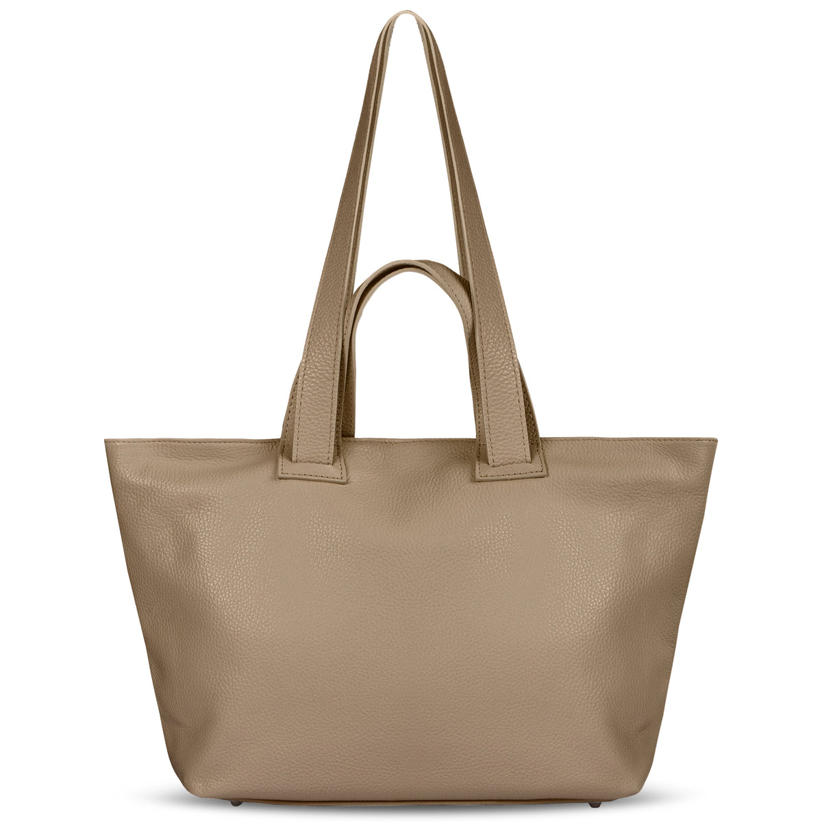 Torino Italian Leather Tote with Zip Top
